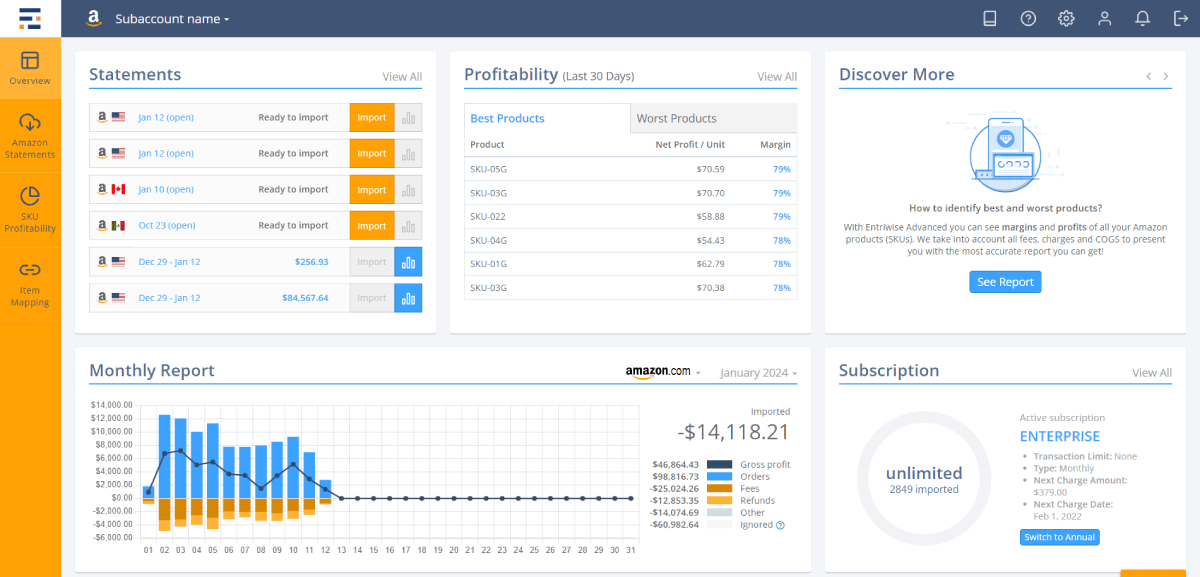 Entriwise Webapp Desktop